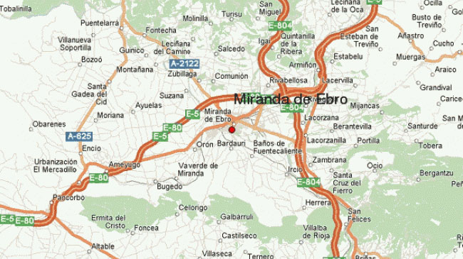 Mapa de Miranda de Ebro y su comarca