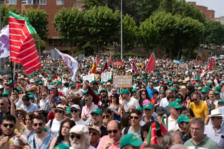 manifestación por la despoblación en Zamora
