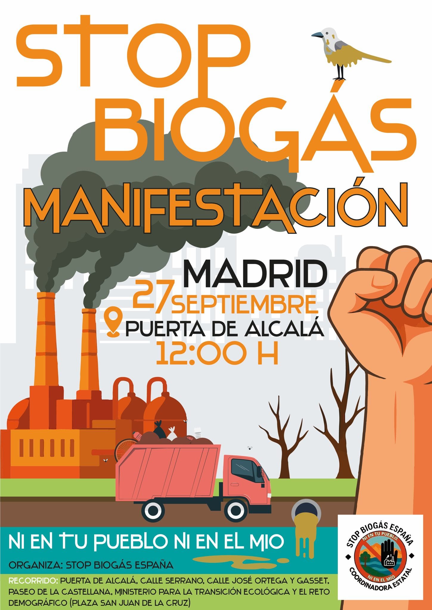 manifestación contra las macroplantas