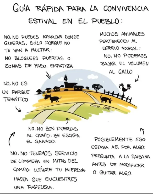 De primero de pueblo.