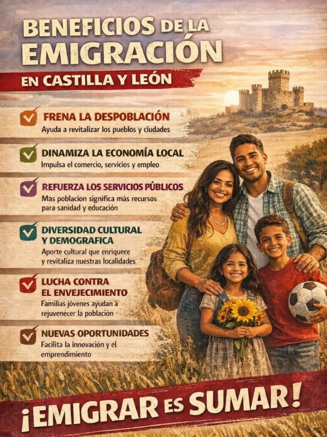 Castilla siempre fue una tierra de emigrantes. Nuestros pueblos florecieron con el esfuerzo y el trabajo que muchos emigrantes realizaban muy lejos de su tierra, en Cataluña, Euskadi o en Francia, Alemania o Suiza. Castilla sigue siendo tierra de emigrantes, nuestra juventud se ve año tras año obligada a irse de su tierra por la falta de oportunidades.
Pero paradójicamente, hay puestos de trabajo que no se cubren en muchos sectores y surgen otros nichos de empleo por la coyuntura social que atraviesa Castilla, donde si no hay gente, no se cubren.
Por eso creemos que la inmigración a nuestra tierra es un proceso beneficioso a corto y largo plazo. ¿Que hubiese sido de nuestros paisanos y compatriotas que emigraron en décadas pasadas si hubiese existido una "prioridad nacional"? ¿Que sería de los miles de jóvenes castellanos que hoy están en otros países si tuviesen que soportar actitudes racistas, xenófobas y aporofóbicas?
Que no te engañe la ultraderecha. Lo que quieren es una emigración soterrada para que los señoritos que los financian y mantienen puedan seguir explotando a seres humanos y llenarse los bolsillos.